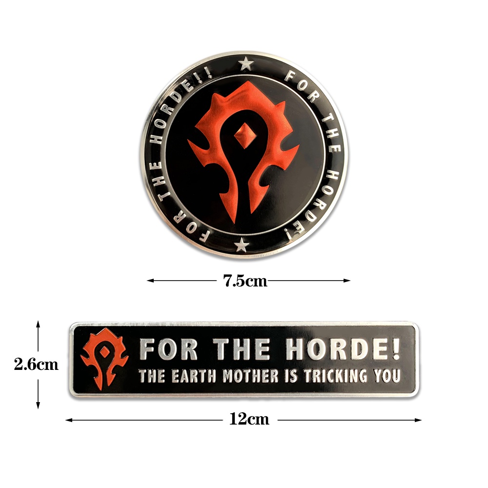 3D Aluminium World of Warcraft Alliance Motorcycle Stickers Alliance ...
