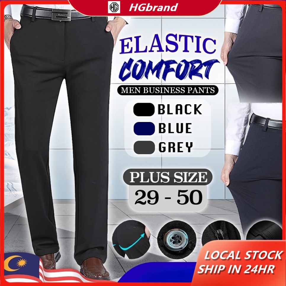 Formal Pants Elastic Pants Men Business Trousers Casual Pant Office