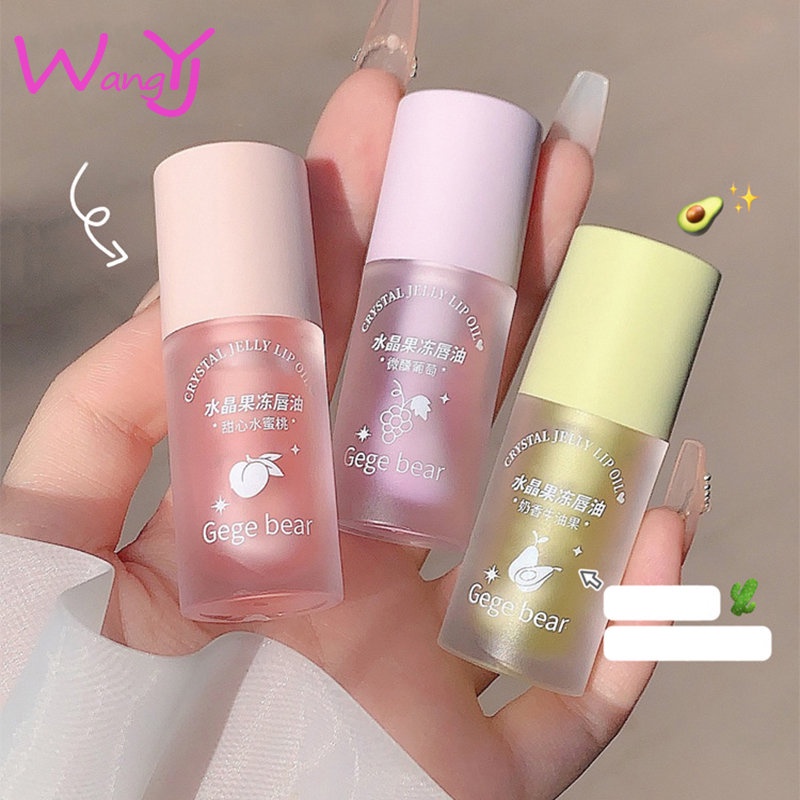 Gege bear Lip Balm Crystal Jelly Lip Oil Moisturizes and Hydrates