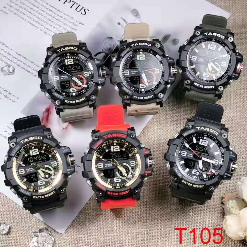 TASGO ORIGINAL BRAND GG1000 Jam Tangan Lelaki Men Perempuan Wanita