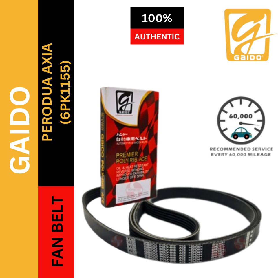 Gaido Fan Belt PERODUA AXIA Air Cond Alternator Power Steering