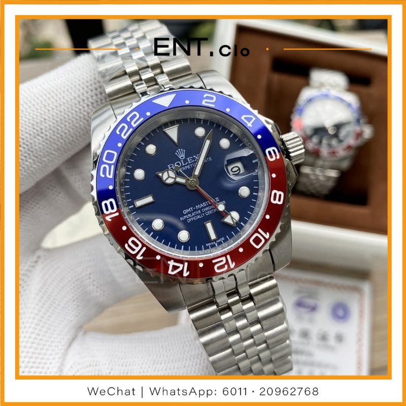 AUTHENTIC QUALITY RL GMT Master II 2022 Pepsi 126710BL Unisex Luxury Watch Jam Tangan Shopee Malaysia