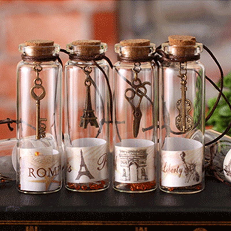 Solar Wishing Bottle Lights – Outdoor Glass Bottle Lamp, Waterproof & Auto Dusk-to-Dawn Garden Decor