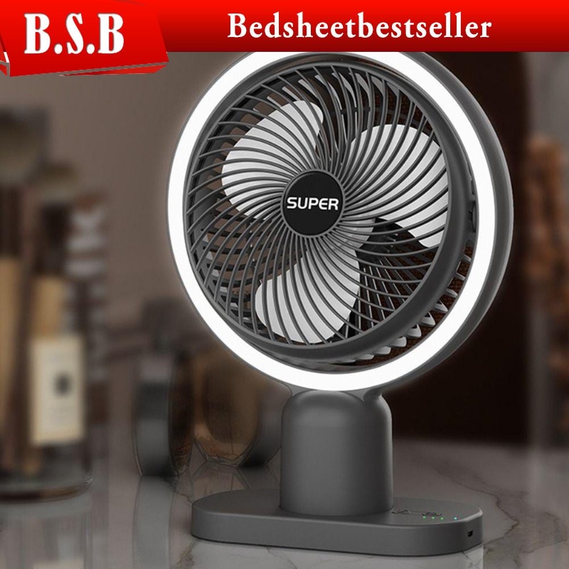 B.S.B Desk Fan Cooling Mini Personal Plastic Portable Table Fan