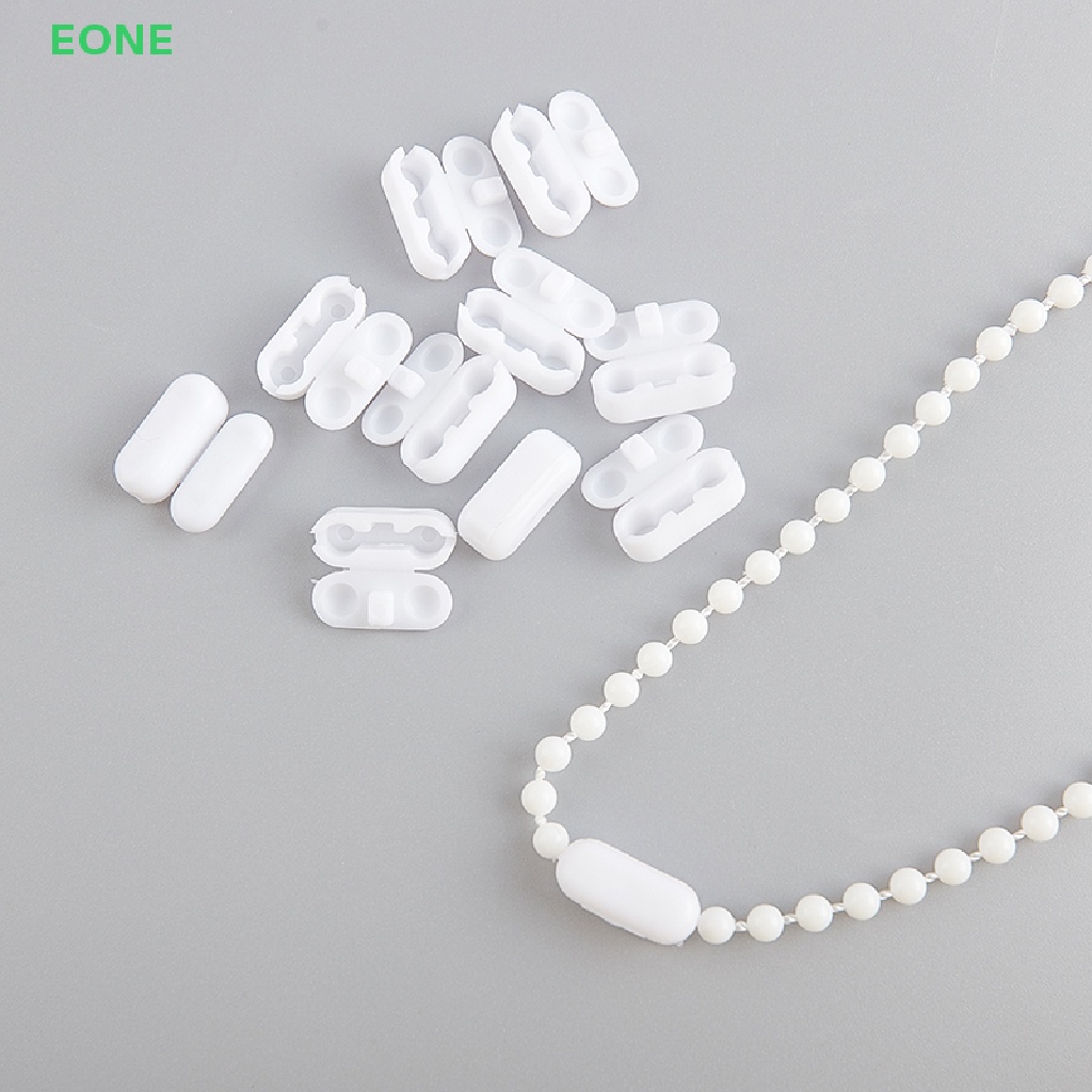 FQTANJU 10 Yards Gray Blind Bead Chain With Connectors - Roller Shade Repair Parts