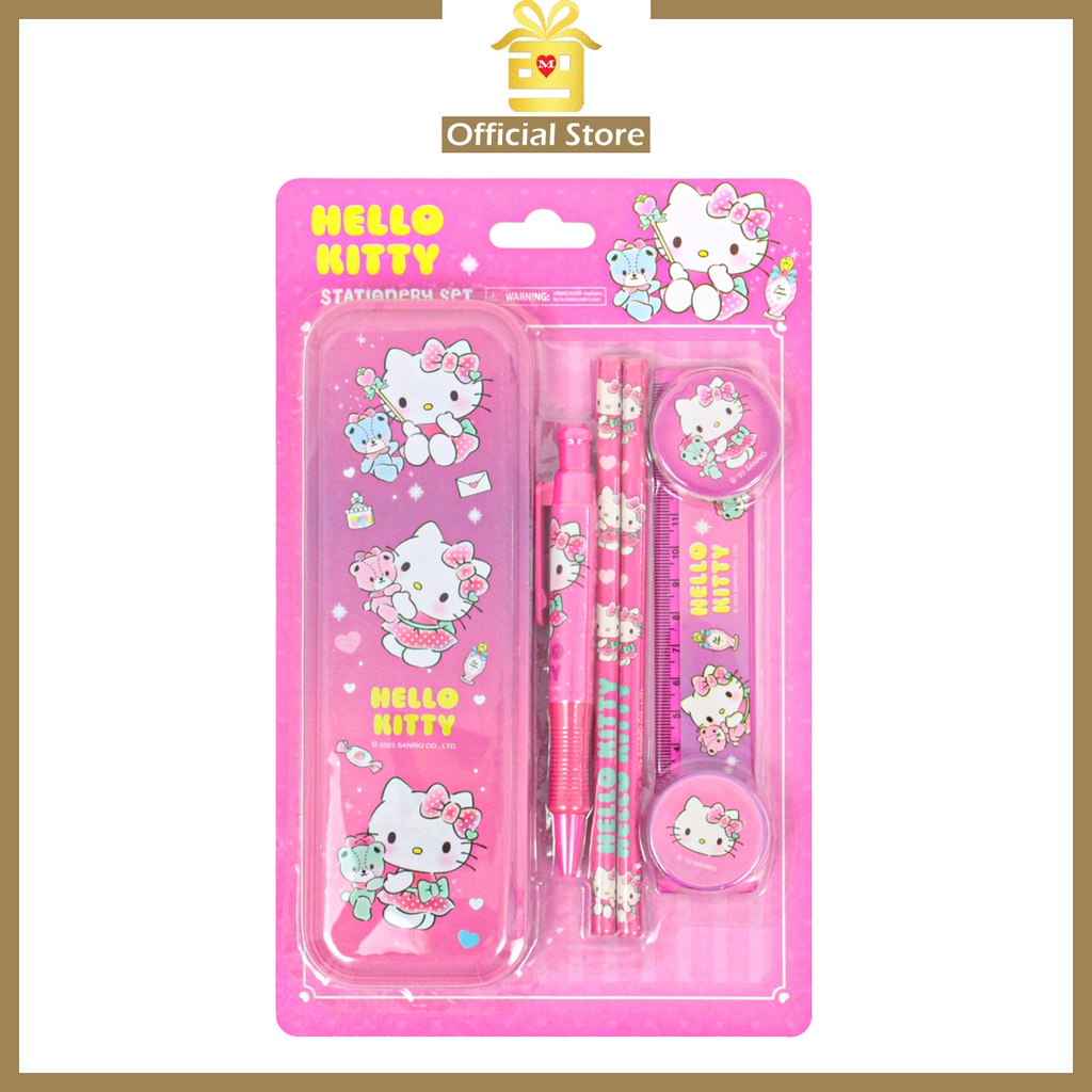 Hello Kitty Stationery Set Student Kids Alat Tulis Sekolah KanakKanak