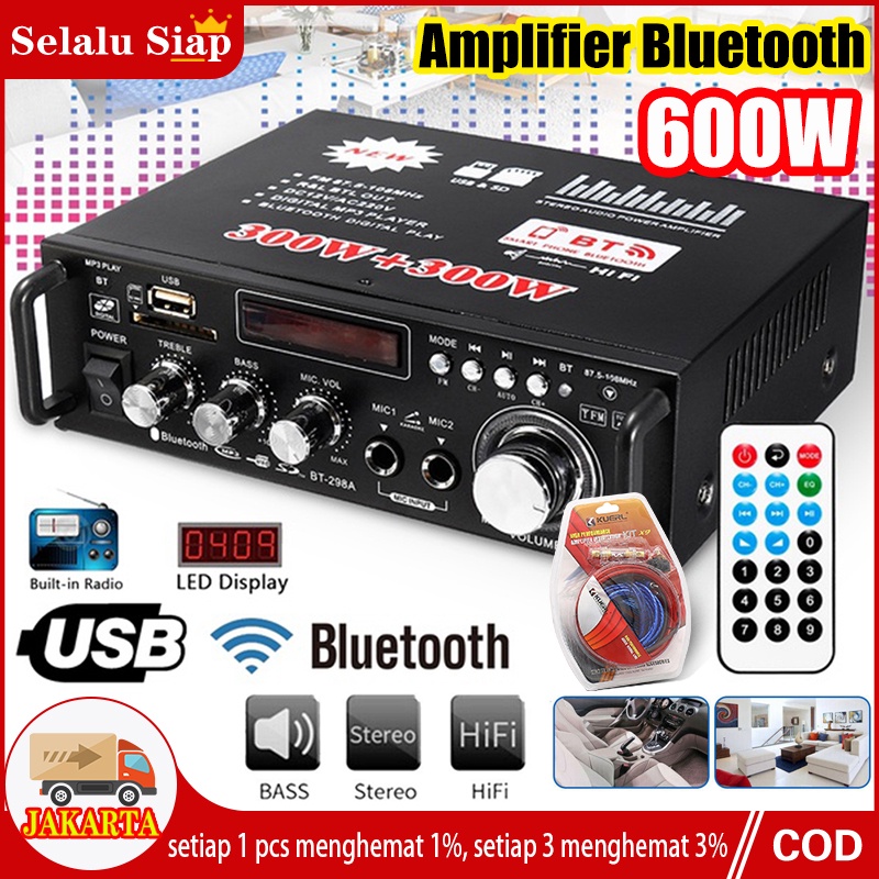 600w Amplifier Bluetooth Karaoke Home Bluetooth Stereo Amplifier