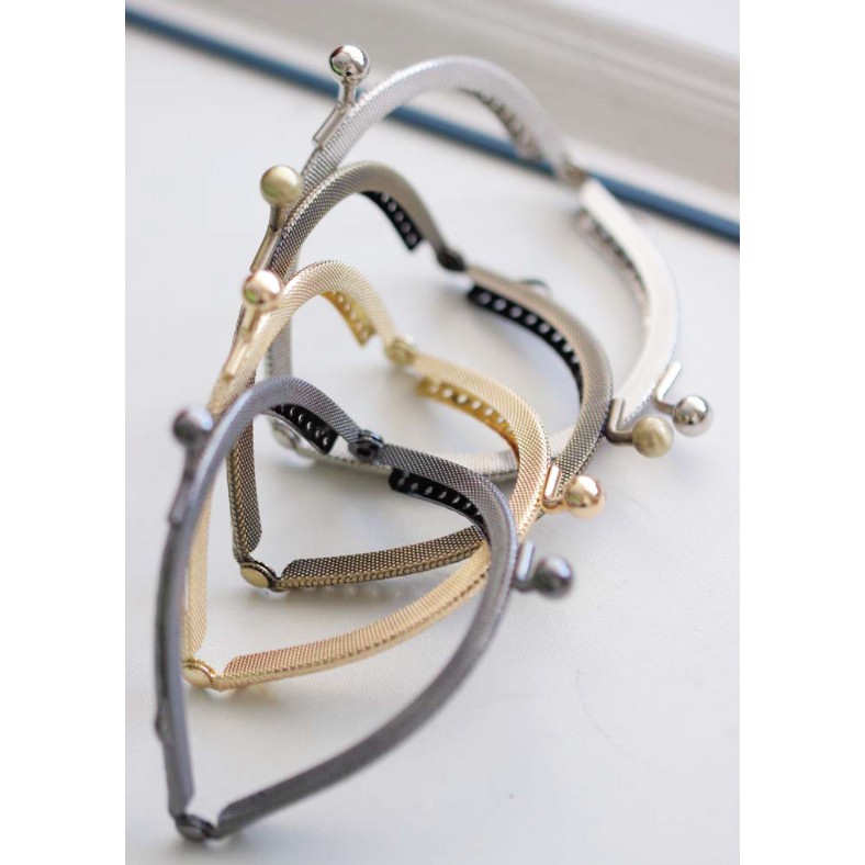 8.5cm Purse Frame / Kisslock Kiss Lock Frame Kiss Lock Handbag Kiss Lock Bag  Frame 口金 A - 8.5cm Bronze 1pc