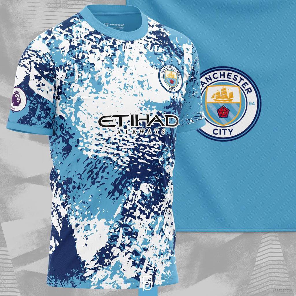 SQ2 2023-2024 Manchester City Jersey Football Tshirts Fans Short Sleeve ...