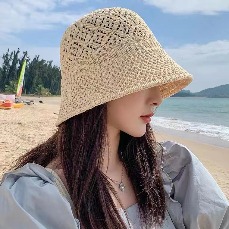 Summer Beach Cap Soft Fisherman Hats Bucket Hat Ventilation Wide Brim