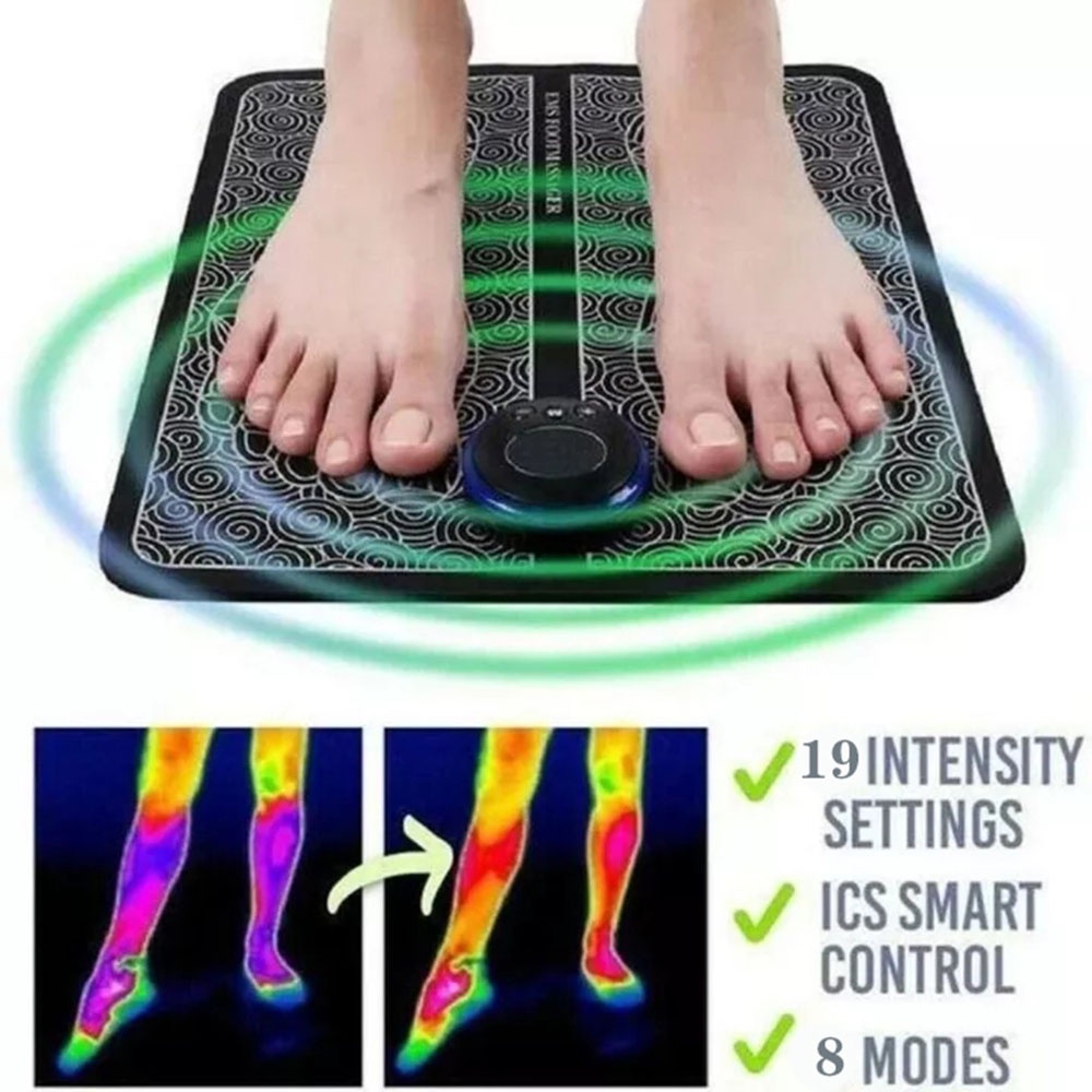 EMS Foot Massager Machine Therapy EMS Electric Neck Massage Portable ...