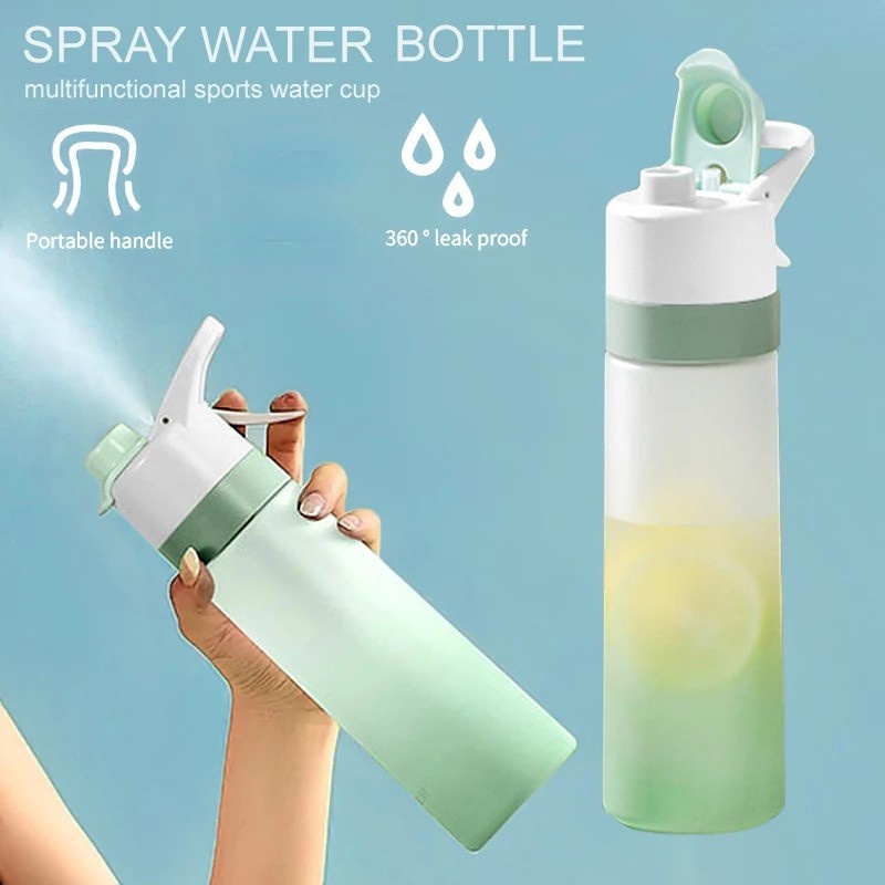 Botol Air Spray Largecapacity 650ML Gradient Water Cup Highvalue Dual