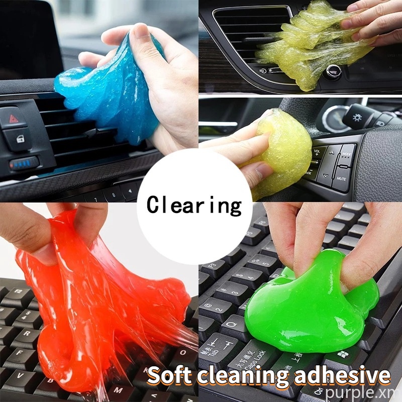 80g Cleaning Gel For Car Detail Tools Car Cleaning Automotive Dust Air Vent  Interior Detail Putty Universal Dust Cleaner Tools For Cars
