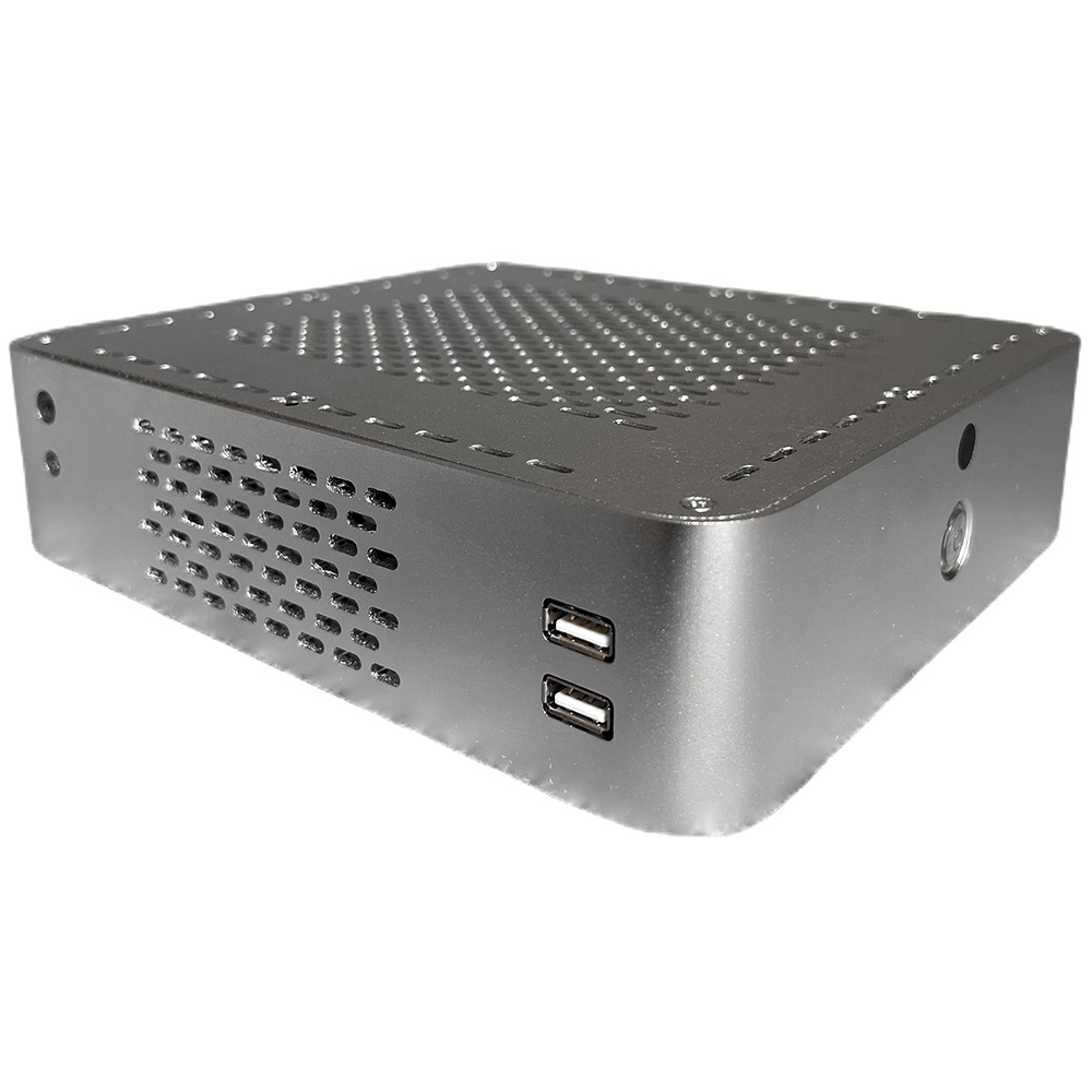 Mini ITX HTPC NAS Soft Router PC Chassis Case Full Aluminum 17*17 ...