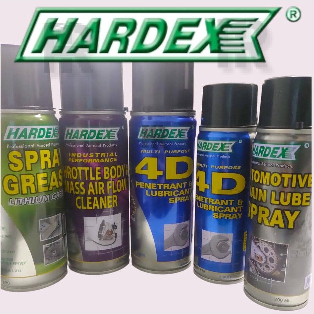 [HARDEX] SPARY CAN CHAIN LUBE LUBRICANT GREASE THROTTLE BODY MASS AIR