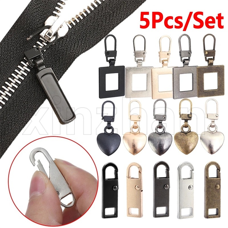 Metal Zipper Pull Replacement / Detachable Zipper Pull Tabs Metal and