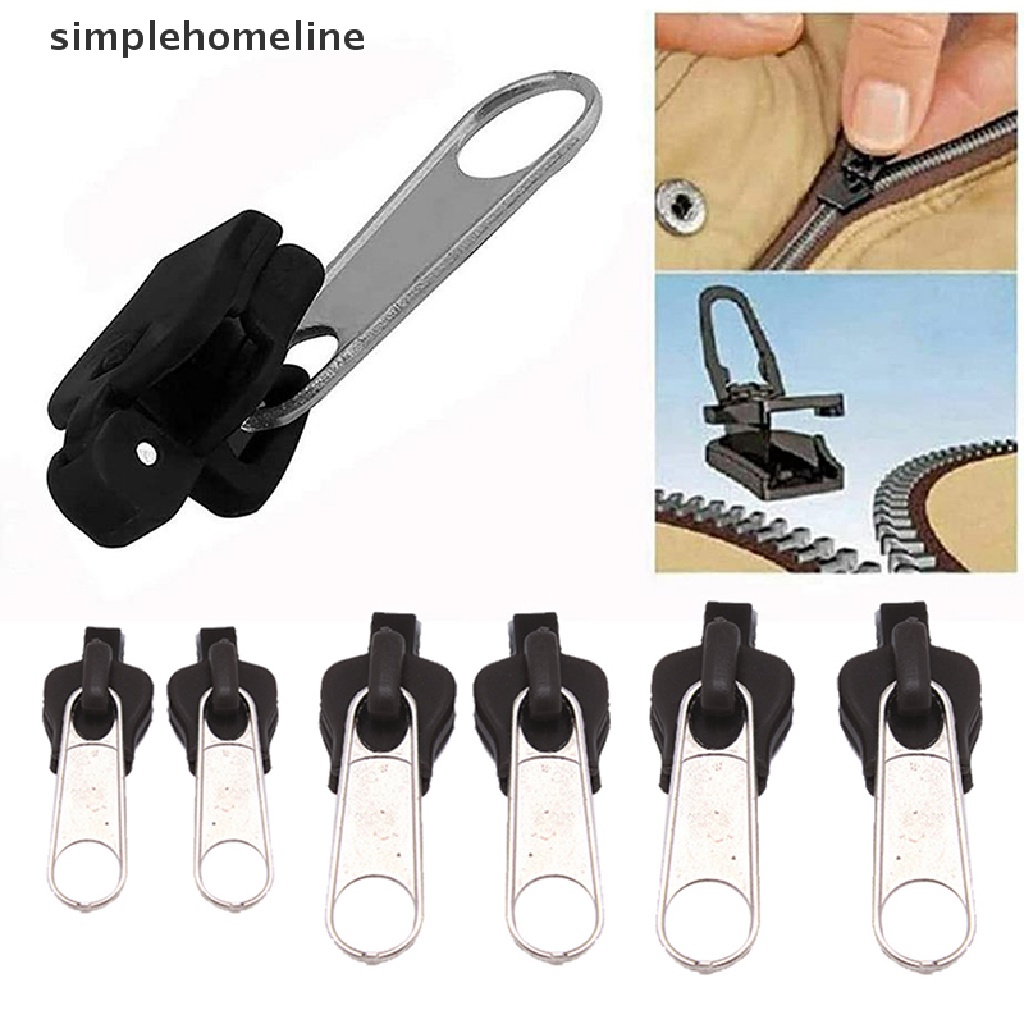 simplehomeline 6pcs Instant Zipper Universal Instant Fix Zipper Repair