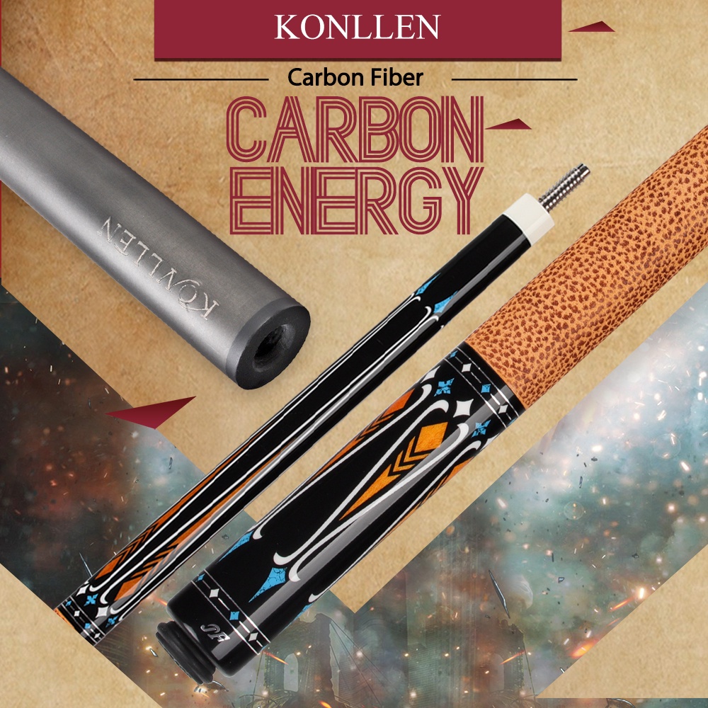 CROWN ME Carbon Fiber Pool Cue Stick, 12.5mm Tip Seychelles - View #11