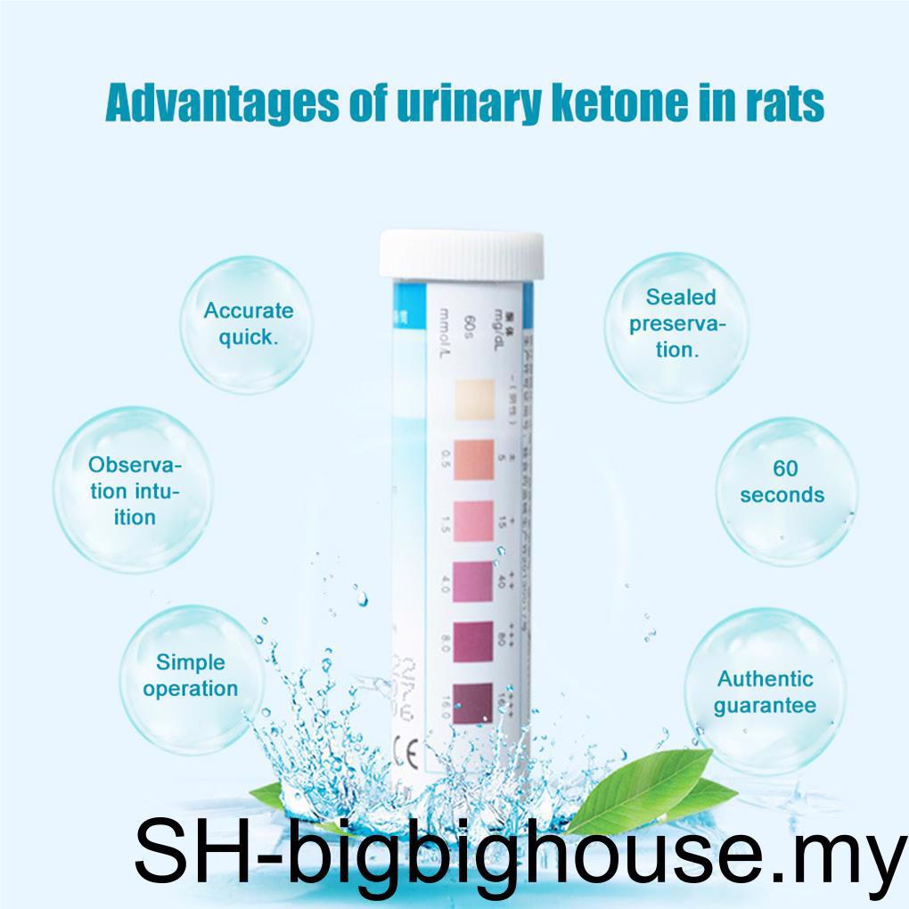 100Pcs Ketone Test Strips Home Ketosis Urinary Test Keto Strips Healthy