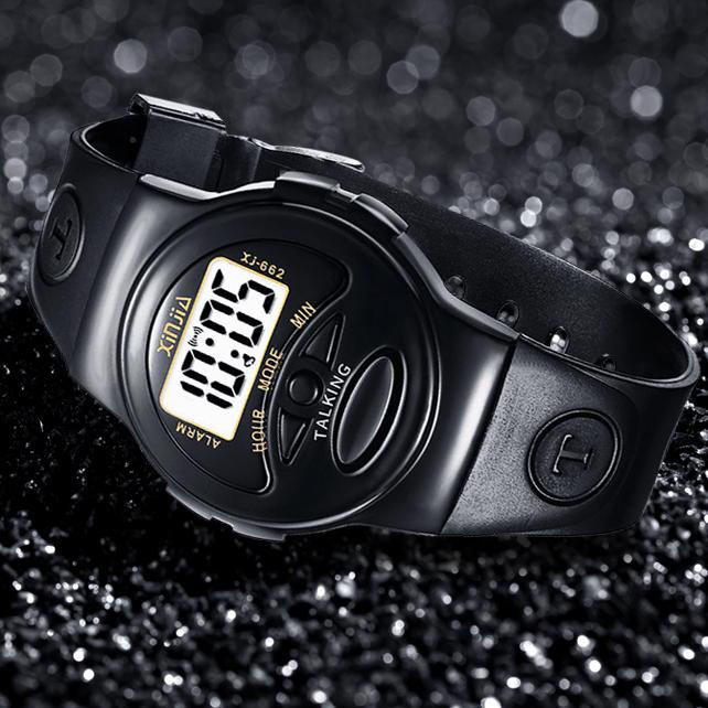 Simple Old Men and Women Talking Watch Speak English Blind Electronic