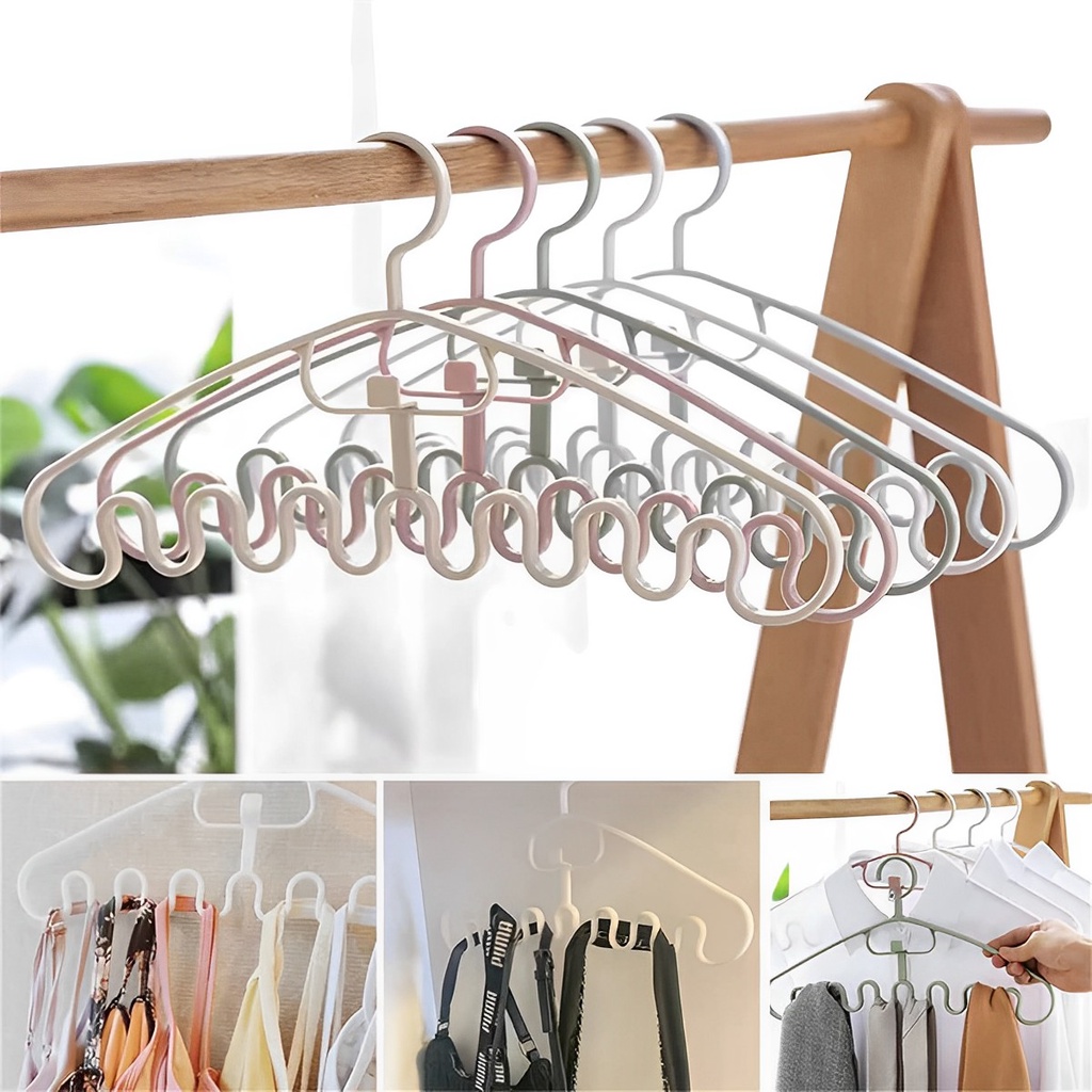 Wave Pattern Hanger / Sling Hanger / Student Dormitory Non-Marking Non ...