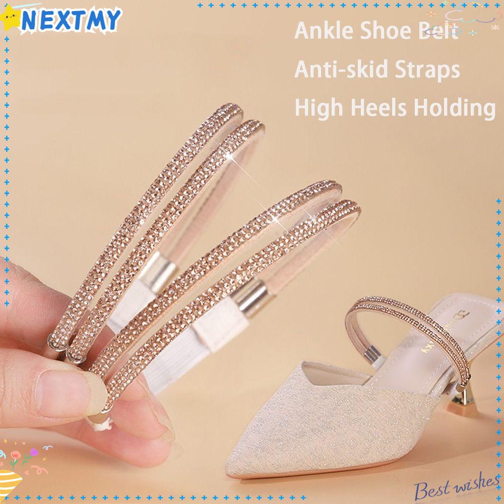 NEXTMY Women Shoeslaces Elastic Band Shoes Decorations Buckle NonSlip