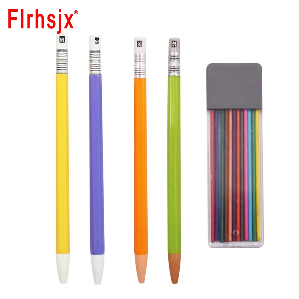 12pcs Fabric Marker Chalk Refiils Reusable Tailors Chalk Pencil Set Pen