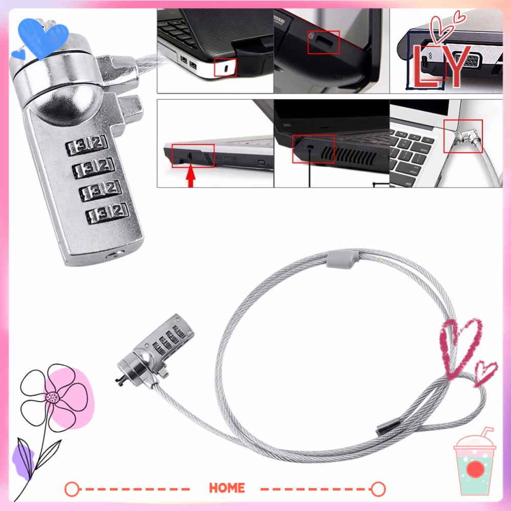LYHOME Notebook Laptop Lock Antitheft PC Laptop Wire Rope Laptop