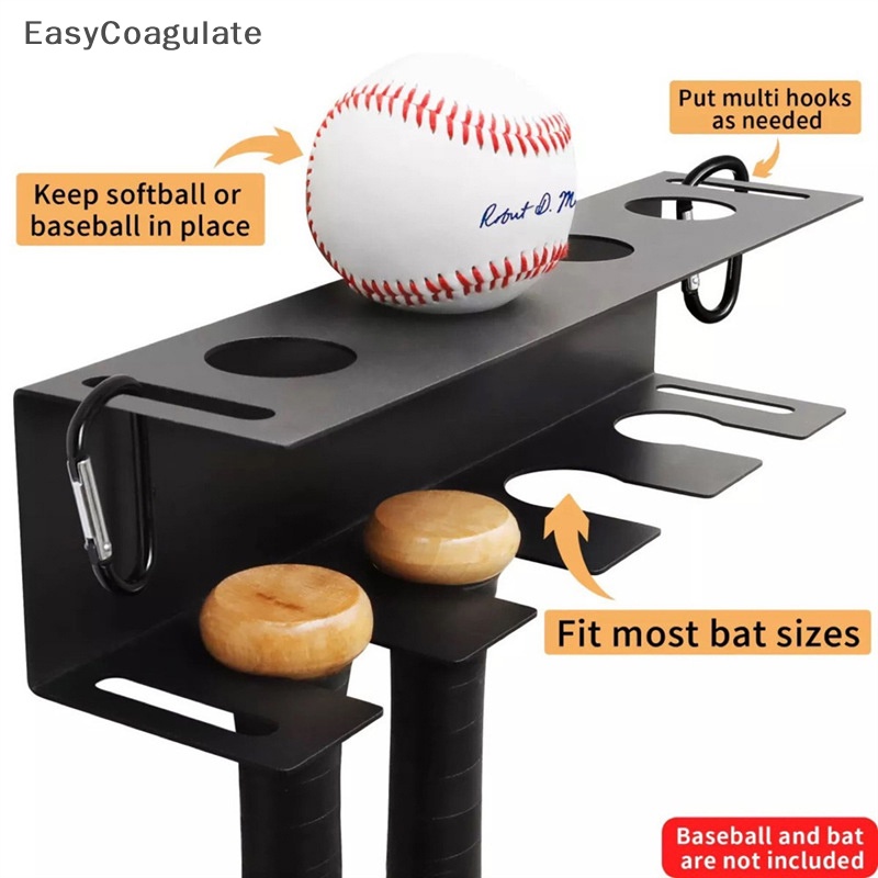 Eas Metal Bat Storage Rack Baseball Bat Rack Wall Mount For Garage