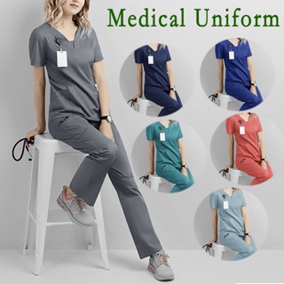 Hospital Medical Women Stylish Uniforms Sets Zipper Nursing Scrubs - China Nurse  Scrubs and Hospital Uniforms price