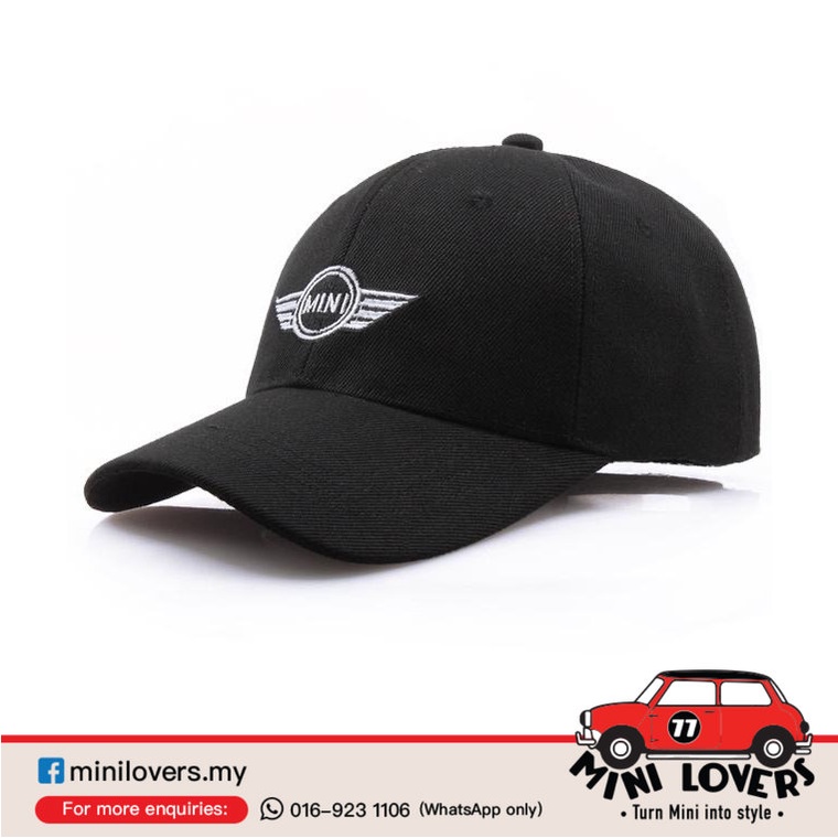 Mini Cooper Accessories Black Embroidery Logo Hat | Shopee Malaysia