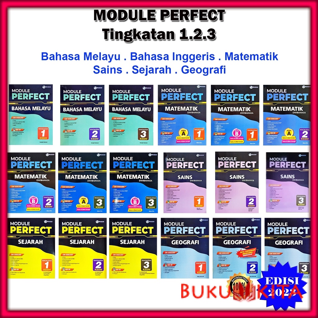 Buku Latihan : Module Perfect Tingkatan 1 / 2 / 3 Edisi 2023 - B.Melayu ...