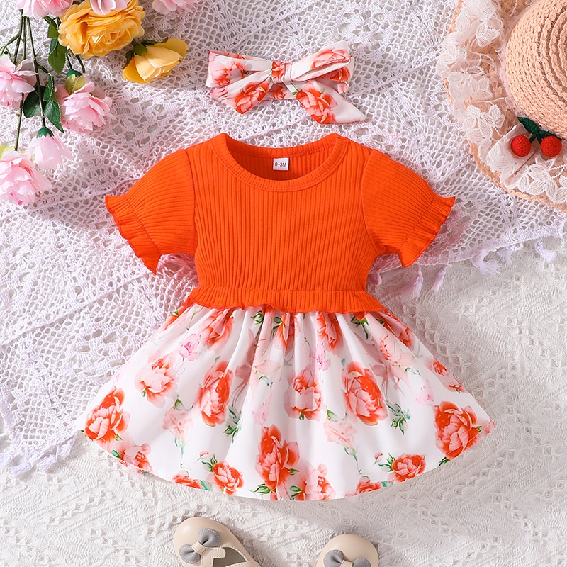 Dress Baby Girl Newborn 0-18 Months Birthday Baju Gaun Budak Perempuan ...