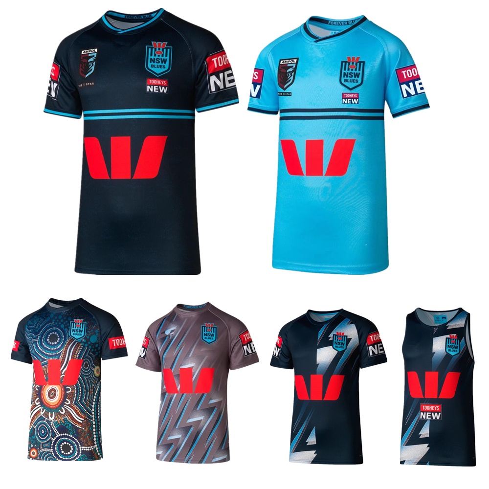 New 2023 2024 NSW Blues home INDIGENOUS rugby jersey Australia NSW