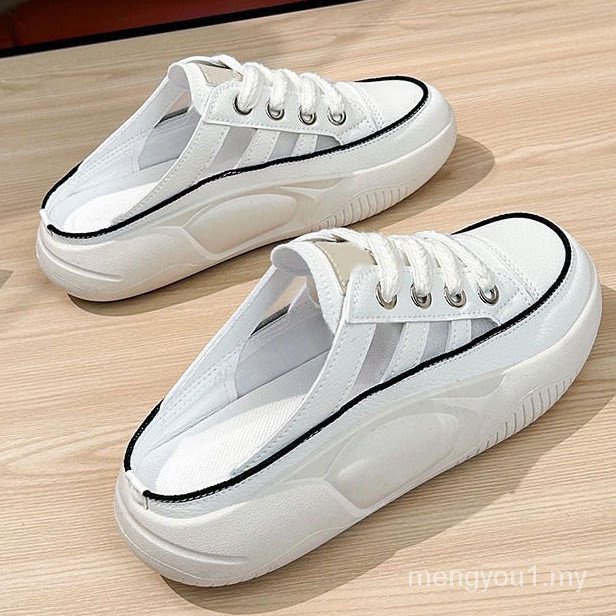 3543 Large Size Women's Shoes 41 Real Soft Leather Toetoe Slippers