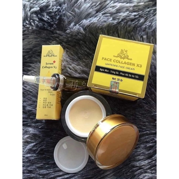 【Original】Face Collagen X3 Whitening Face Cream / Krim Pemutih Kulit