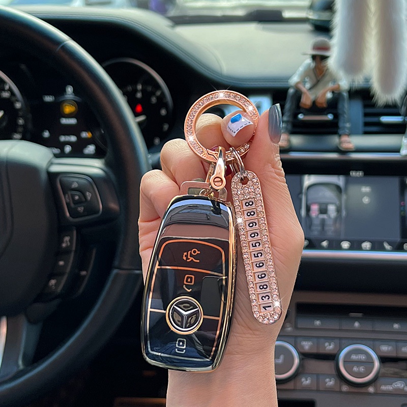 Car protection key shell chain key chain cover for Mercedes-Benz AMG ...
