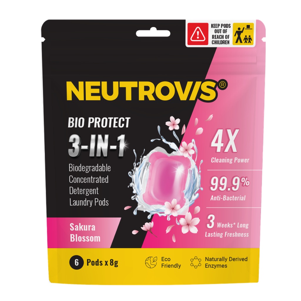 Neutrovis 3 In 1 Laundry Pods 8g (6s) Shopee Malaysia