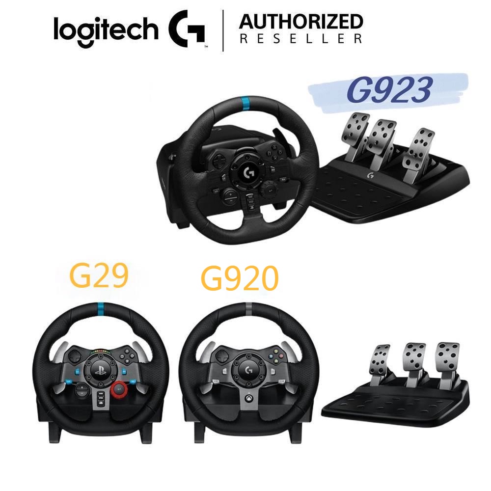 Logitech G923/G920/G29 Gaming Racing Wheel Steering + Pedal + Drive ...