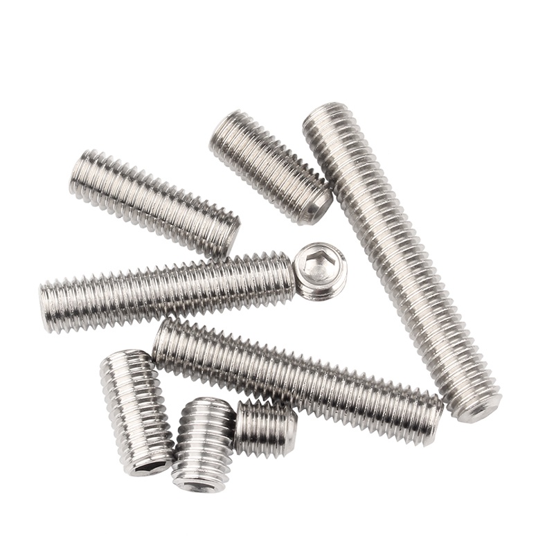 M2 M2.5 M3 304 Stainless Steel Flat End Set Screw with Internal Hex