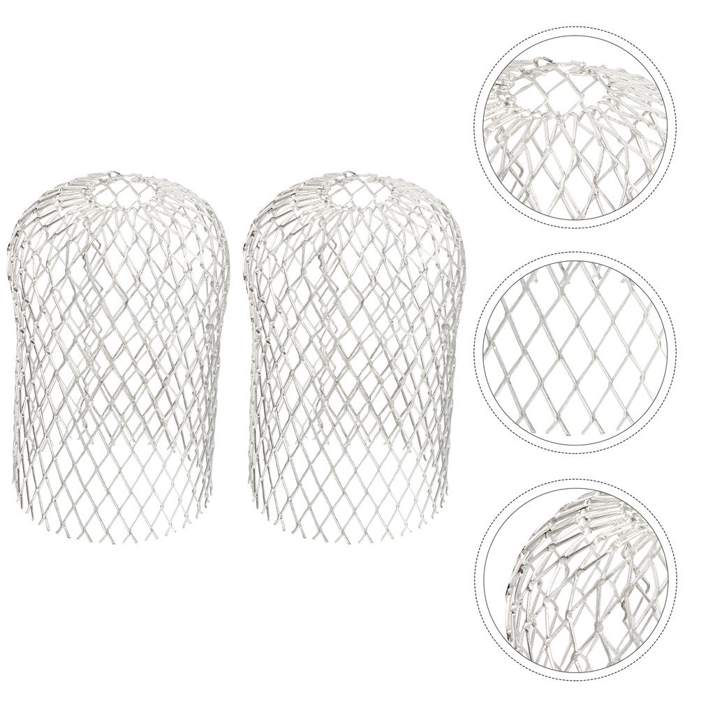 2pcs Gutter Drain Screen Gutter Basket Strainer Downspout Guard Filter