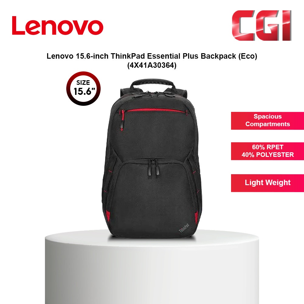 ThinkPad Essential Plus 15.6-inch Backpack (Eco) - 4X41A30364 | Shopee ...