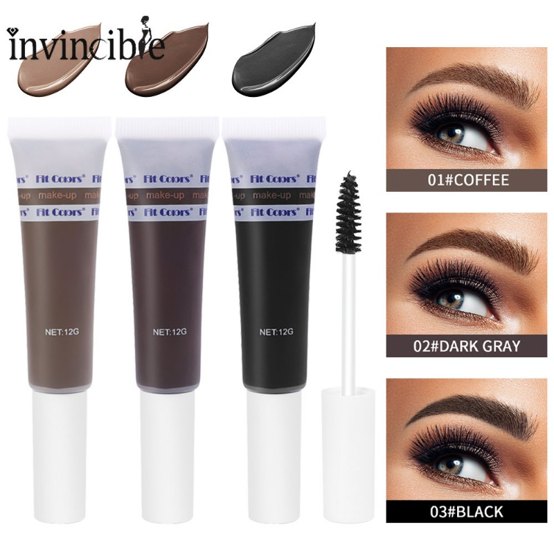 Waterproof Quick Drying Lasting Black Brown Tint Eyebrow Natural Liquid Dyeing Eyebrow Cream 