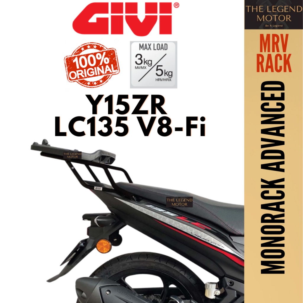 Y15ZR LC135 V8 Fi LC135Fi EXCITER GIVI MRV HEAVY DUTY MONORACK