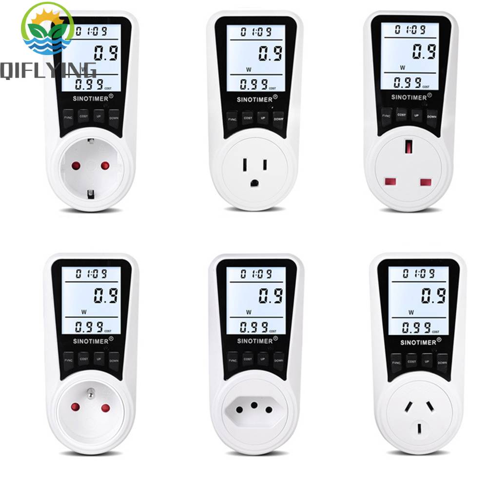 Wattmeter Socket Wattage Monitor Electricity Kwh Energy Meter Measuring