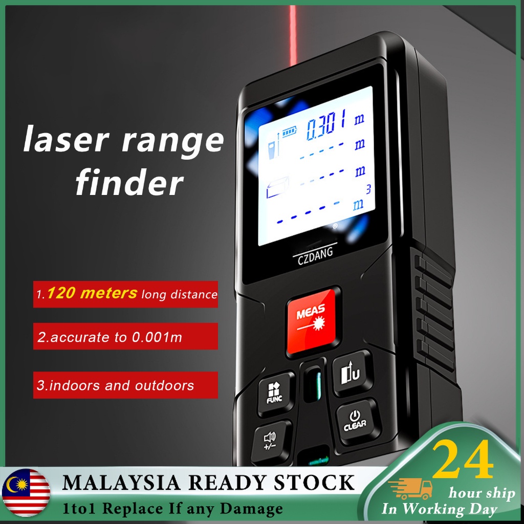 120M Hand Measuring Tools Range Finder Laser Rangefinder Rechargeable