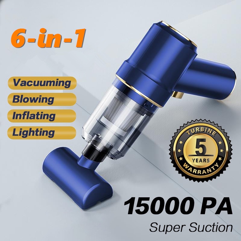 7 IN 1 Cordless ！15000PA Vacuum Cleaner Wireless Car Air Pump Duster Mini Dust Blower