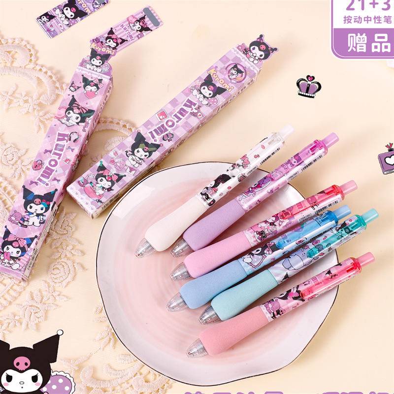 Sanrio Gel Pens Set Soft Holding Kuromi Cinnamoroll My Melody 0.5mm ...