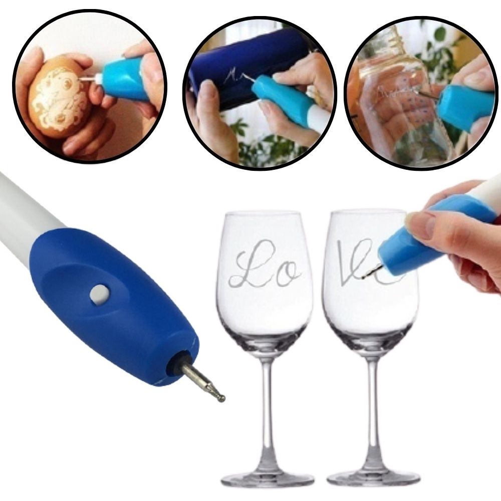 Electric Engraving Pen, Cordless Etching Stencil Glass Tools, Portable
