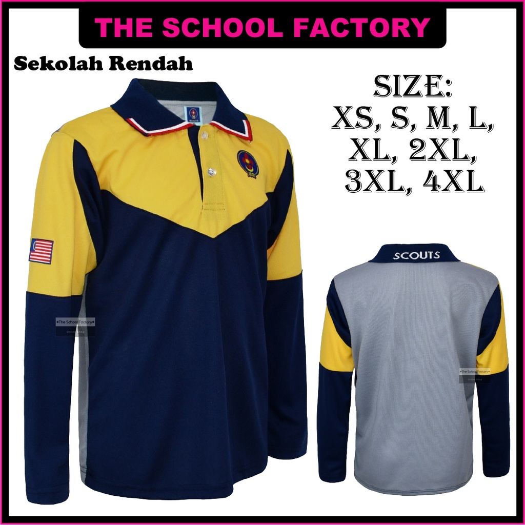 Tshirt Uniform Scout Microfiber Eyelet Pengakap New Design Lengan ...